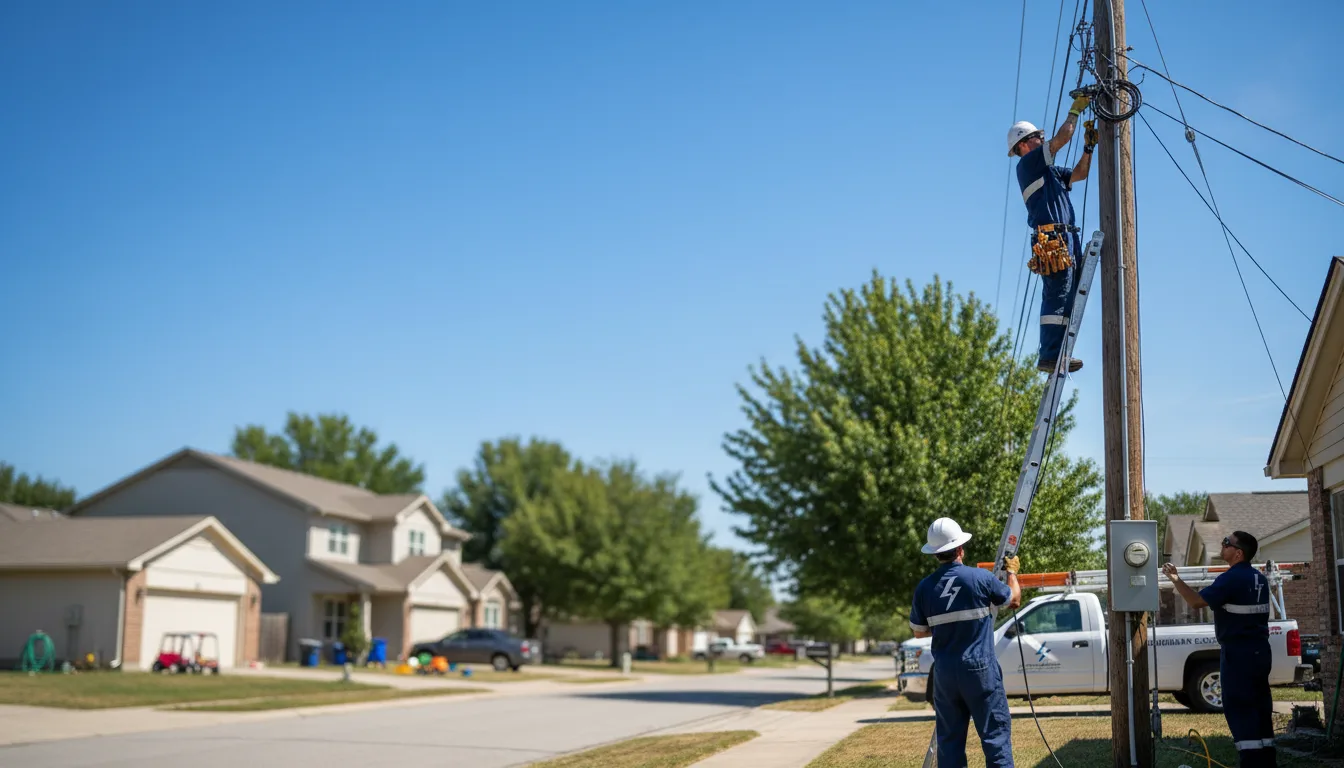 Residential electrician providing installation services in Bridgewater, ME